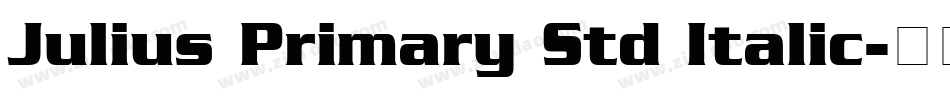 Julius Primary Std Italic字体转换